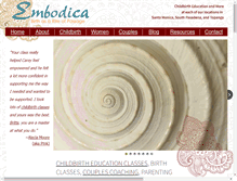 Tablet Screenshot of embodica.com